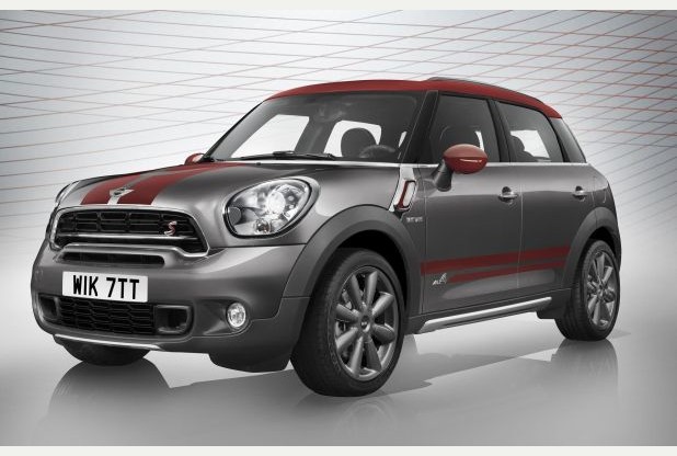 Silver and Red MINI Countryman Park Lane